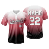 Blush Custom Two-Button Baseball Jersey